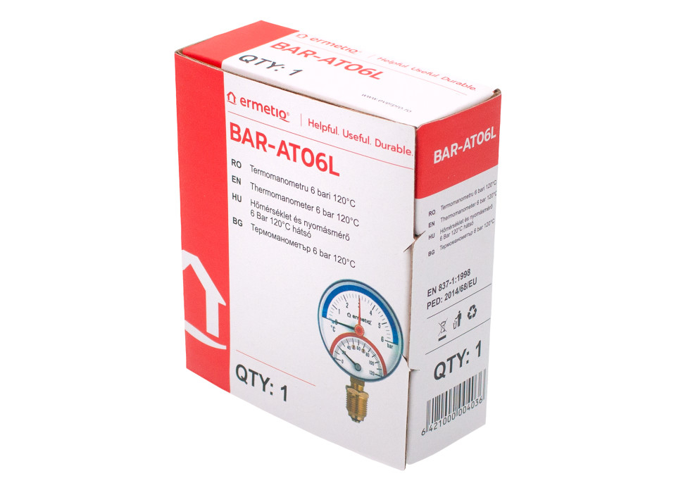 Termomanometru vertical Ermetiq 6 Bar [3]