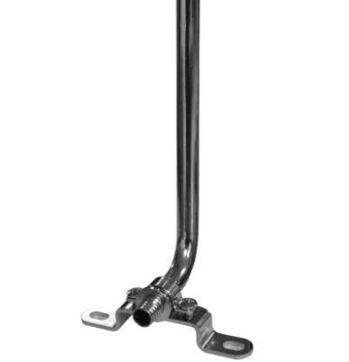 TIJA L CONECTARE LA RADIATOR PexKITCUPRU NICHELAT CU SUPORT D. 20 L250mm - VALROM GAMA PexKIT [1]