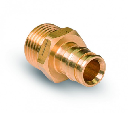 Trecere largita cu filet exterior, alama, 20x1/2", Rayper [2]