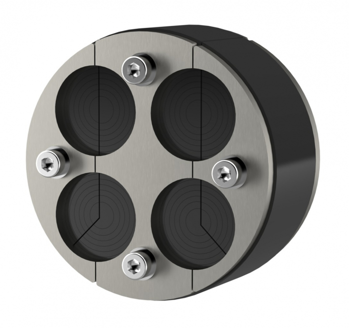Etansare universala pentru cabluri, carota Ø 100 mm, 5 cabluri, Ø exterior cablu 8-30 mm, Hauff Technik P-Cable Basic SG [6]