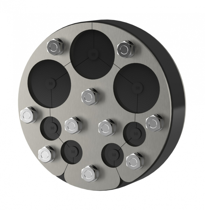 Etansare universala pentru cabluri, carota Ø 150 mm, 1 cablu, Ø exterior cablu 75-110 mm, Hauff Technik P-Cable Basic SG [3]