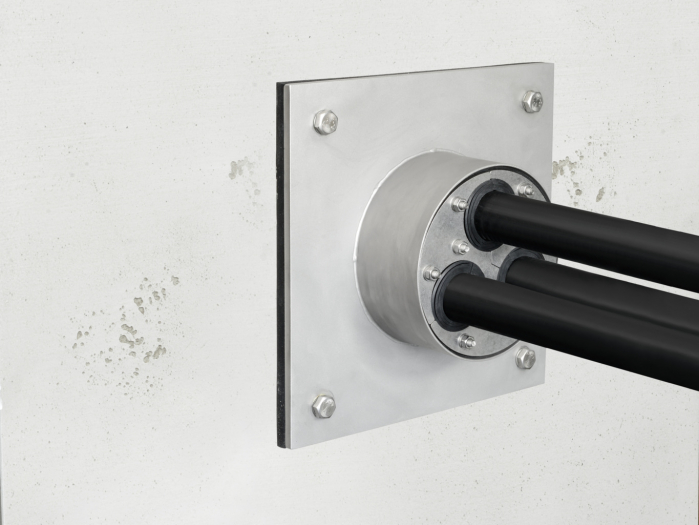 Etansare universala pentru cabluri, carota Ø 150 mm, 1 cablu, Ø exterior cablu 75-110 mm, Hauff Technik P-Cable Basic SG [12]