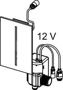 Unitate electronica de comanda URINAL TECEfilo din sticla alba, 230 V [3]