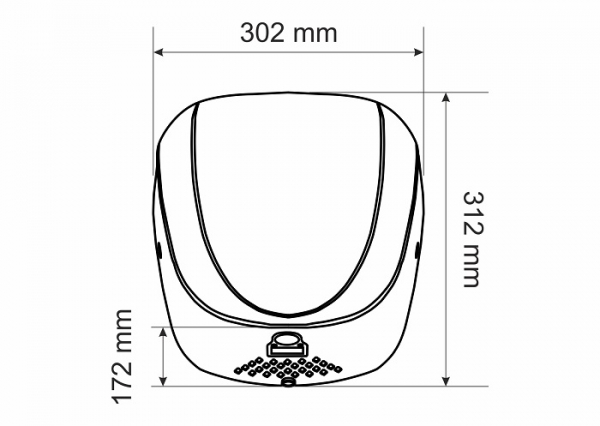 Uscator de maini din inox cu senzor infrarosu si filtru Hepa, Gehler AK2901 [3]