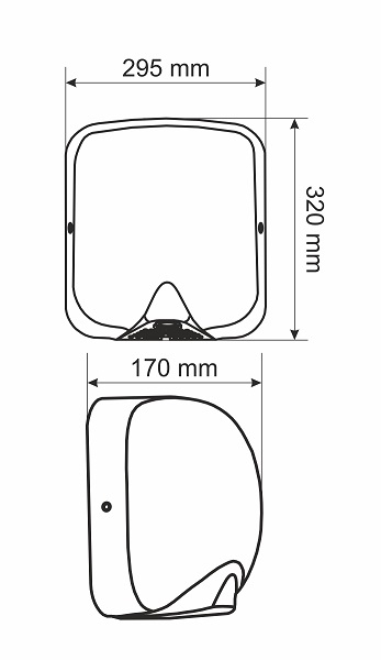 Uscator de maini din inox cu senzor infrarosu, Gehler AK2801 [3]