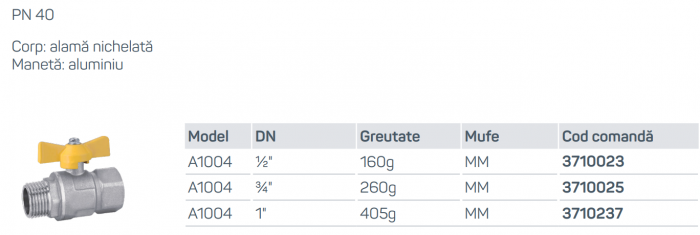 Robinet gaz DN 25, Homplex [2]