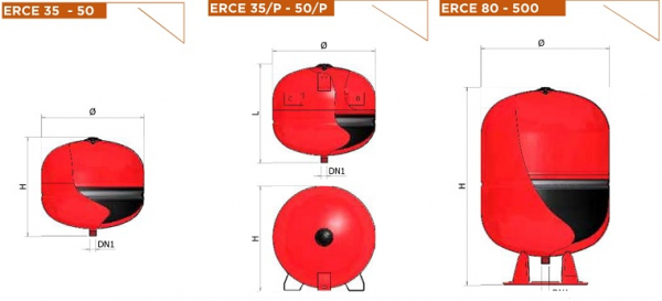 Vas de expansiune pentru incalzire, 250 litri, Elbi ERCE 250 [2]