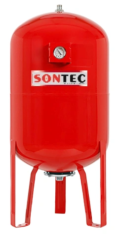 Vas de expansiune termic 500 litri 10 bar cu suport de pardoseala si manometru Sontec HGVL 500 [1]