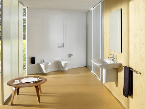 Vas suspendat WC din portelan, evacuare orizontala, 360 x 535 x 400 mm., Roca Nexo [3]