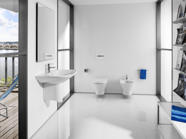 Vas suspendat WC din portelan, evacuare orizontala, 360 x 535 x 400 mm., Roca Nexo [2]