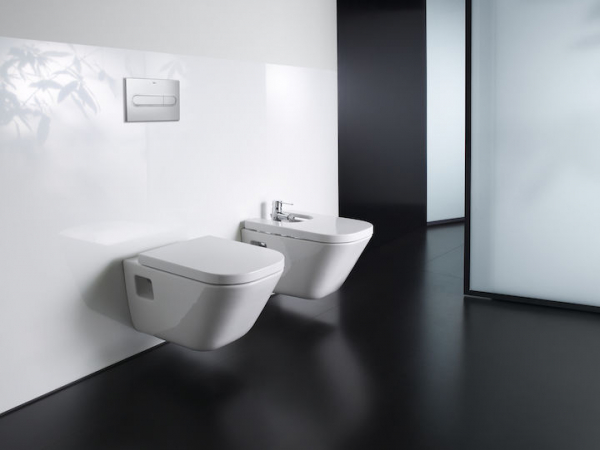 Vas WC suspendat din portelan, functie de curatare margini si prinderi ascunse, 350 x 540 x 400 mm., Roca The Gap [3]