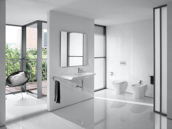 Vas WC din portelan, evacuare dubla, 375 x 665 x 790 mm., Roca Nexo [4]
