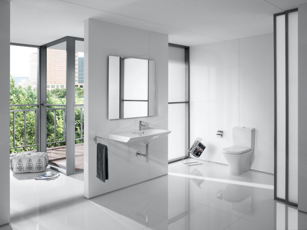 Vas WC din portelan, evacuare dubla, 375 x 665 x 790 mm., Roca Nexo [5]