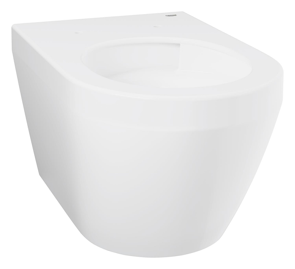 Vas WC Grohe Euro Ceramic WC rimless, suspendat, pentru rezervor incastrat, triple vortex, evacuare orizontala, capac WC, soft close, Pure guard, alb [4]