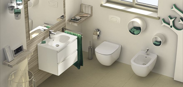 Vas WC suspendat cu fixare complet ascunsa 365 x 535 x 335 mm Ideal Standard gama Tesi [3]