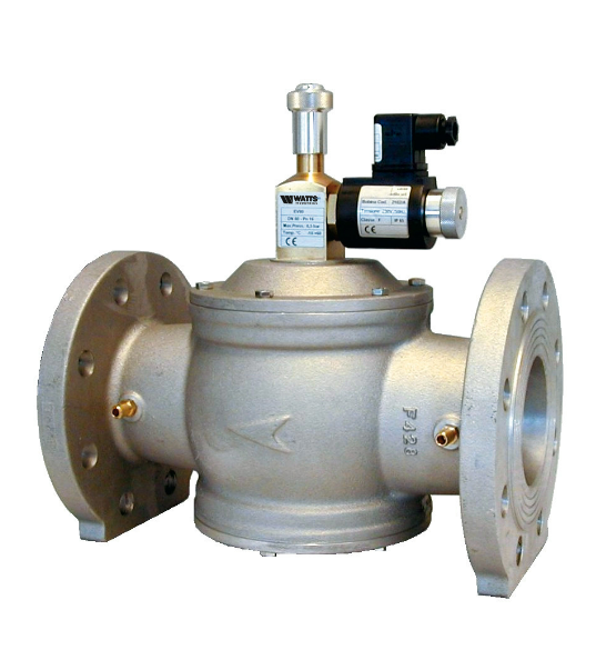 Ventil electromagnetic/rearmare manuala, 220Vca, normal deschis, DN200, 6bar [1]