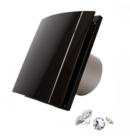 Ventilator extractie baie SILENT 100 - CZ Black Design Swarovski 4C 220-240V 50Hz [2]