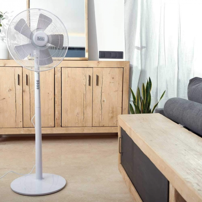 Ventilator alb cu picior Black+Decker 60 W [4]