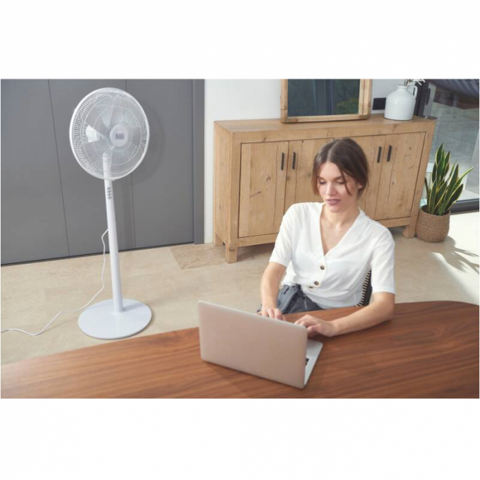 Ventilator alb cu picior Black+Decker 60 W [9]