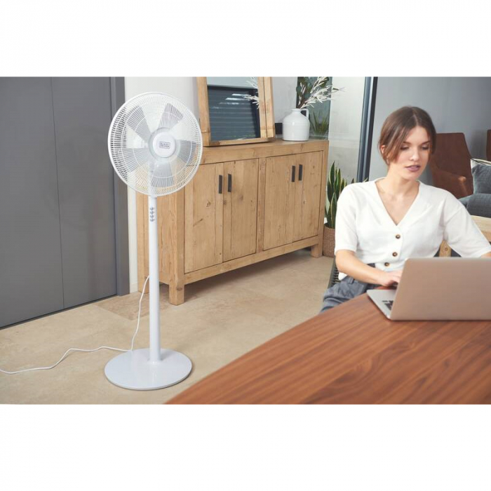 Ventilator alb cu picior Black+Decker 60 W [8]