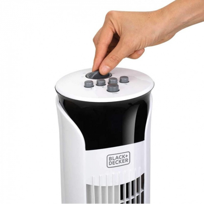 Ventilator turn alb fara telecomanda Black+Decker 81 cm 45 W [5]