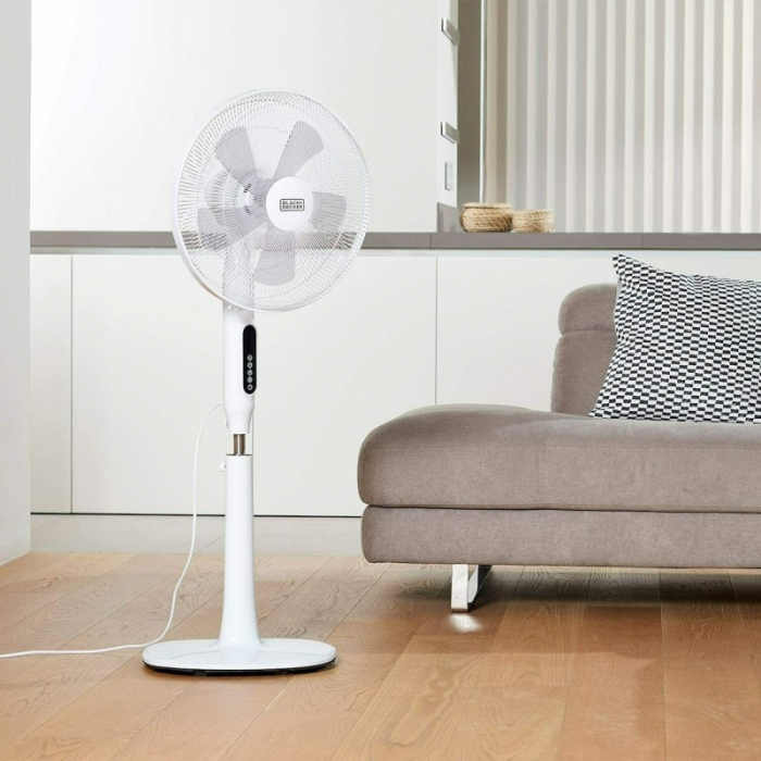 Ventilator alb cu picior Black+Decker BXEFP50E 50 W [3]
