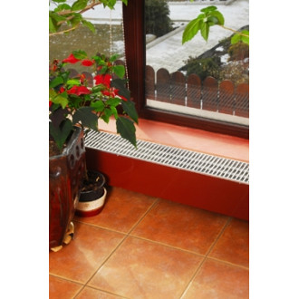 Ventiloconvector pentru pervaz, 1278 W, 1000 mm., 3 trepte de turatie, racord flexibil si robineti, model vopsit, Stilltech VCVP-1000-135-290-2-2-D [2]