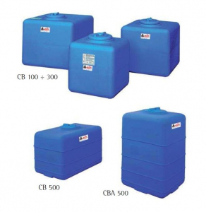 Echipamente pentru tratarea si pomparea apei - Rezervor de apa din polietilena cubic, 500 litri, Elbi CBA 500