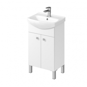 Lavoare si accesorii - Set mobilier de baie montat, dulap + lavoar, A=41.5 x H=85 x L=60.5 cm., Cersanit 755 Sati Cersania