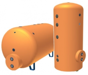 Echipamente de incalzire si producere ACM - Boiler vertical de sol din otel-carbon, o serpentina extractabila tip U, 3710 l, 6 bar, OMB QB/X 4000/6