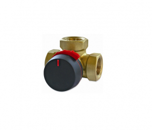 Automatizari si elemente de automatizare - Ventil 3 cai de amestec, alama, FE 1, PN 10, DN 25, KVS 10