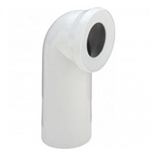Sisteme de scurgere pentru dus - Cot de scurgere Viega la 90° pentru vase WC din plastic alb