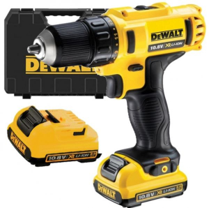Scule si dispozitive de lucru - Masina compacta de gaurit si insurubat DeWalt cu 2 acumulatori 10.8V 2.0Ah - DCD710D2