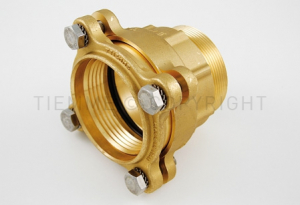Tevi, fitinguri, robineti si accesorii - Racord drept M de compresie, 90 x 3", cu O-Ring, Tiemme Cobraring