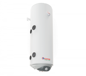 Echipamente de incalzire si producere ACM - Boiler termoelectric Eldom seria Green Line 150 litri cu o serpentina pe stanga si rezistenta electrica 3 kW