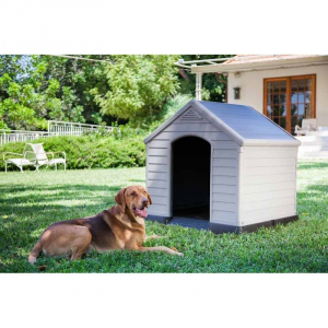 Casuta pentru caini, gri, 99 x 95 x 99 cm., Keter [3]