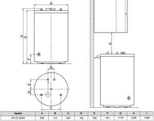 Boiler cu o serpentina VAILLANT uniSTOR VIH R 200/6 200 litri [2]