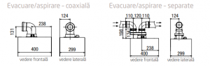 Centrala termica in condensatie, 28 kW, incalzire + A.C.M, Baxi DUO-TEC COMPACT E 28 [3]