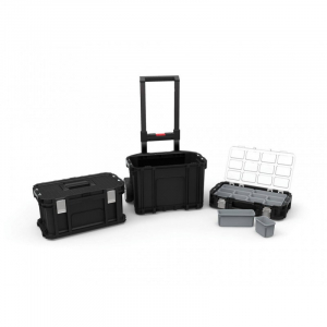 Scule si dispozitive de lucru - Kit cutii mobile pentru transportul sculelor, 56 x 37 x 70 cm., Keter 233838