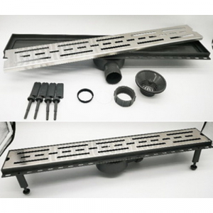 Rigole dus - Rigola de dus GEHLER 600 x 90mm corp PVC/gratar INOX G125BG