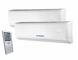 Echipamente de ventilatie si climatizare - Aparat aer conditionat multisplit Hyundai Inverter 14000 BTU (2 unitati interioare 7000 BTU)