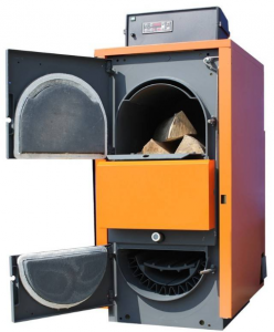 Cazan din otel, pe combustibil solid, cu gazeificare, 84 Kw, Arca Aspiro 90 R [1]