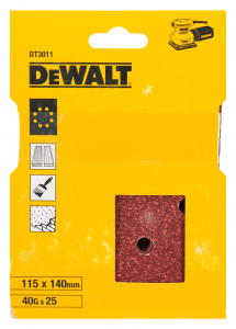 Scule si dispozitive de lucru - Foi abrazive 115x140mm 40 gr - 25 buc DeWalt - DT3011-QZ