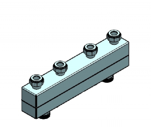 Distribuitoare - Distribuitor/colector cu 3 circuite FOME compact 180/110