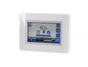 Echipamente de incalzire si producere ACM - Controler programabil, wireless cu ecran tactil, pentru control zone individuale, PURMO model Touch E3 RF web