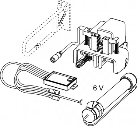 Unitate electronica de comanda prin fir WC TECEPLanus otel inox, 6V [1]