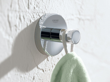 Lavoare si accesorii - Agatatoare prosop prindere perete cromata Grohe Essentials