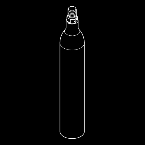 Accesorii bucatarie - Accesorii Grohe Blue, butelie co2 Grohe Blue, compatibil Grohe Blue Home & proffesional, 425 g