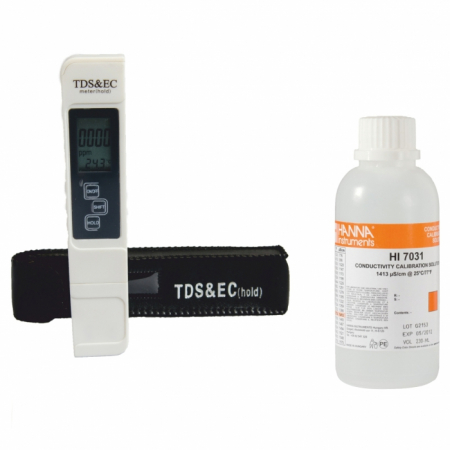 Solutii chimice - Conductometru / TDS Metru portabil pentru determinarea conductivitatii electrice si a sarurilor dizolvate, Chemstal