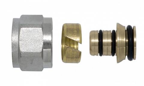 Instalatii de apa si canalizare - Adaptor eurocon pentru teava pex/multistrat Ermetiq 16x1/2 